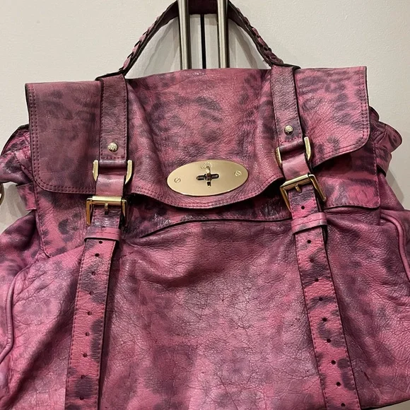 Oversized Mulberry Alexa Pink Leopard Print - Picture 2 of 9